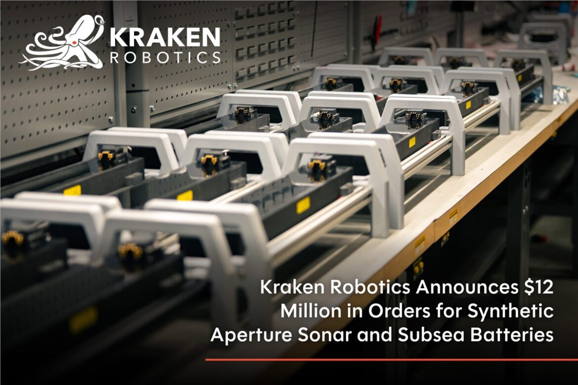 Kraken Robotics SAS, synthetic aperture sonar orders, SeaPower subsea batteries, KATFISH towed SAS, NATO navy sonar contracts, Teledyne Marine Gavia AUV, Terradepth Absolute Ocean,